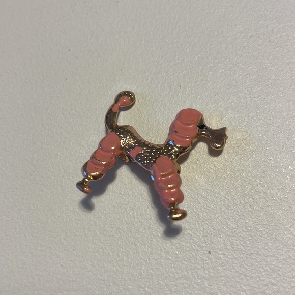 Pink Poodle brooch - Picture 2 of 3